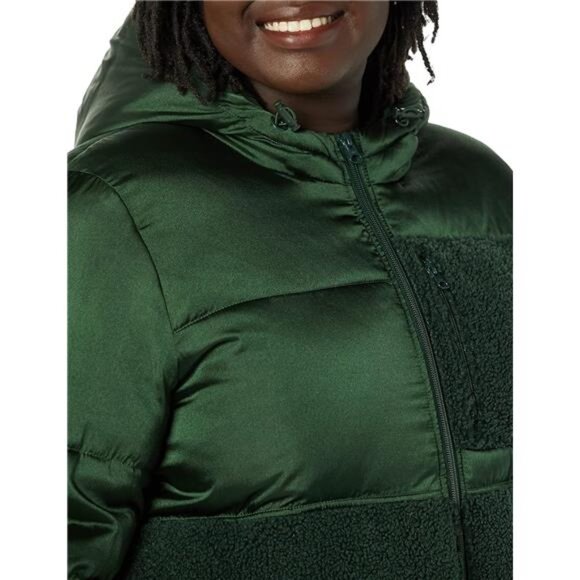 Amazon Essentials womens Full-Zip Sherpa Fleece Hooded Puffer Jacket - Picture 5 of 7